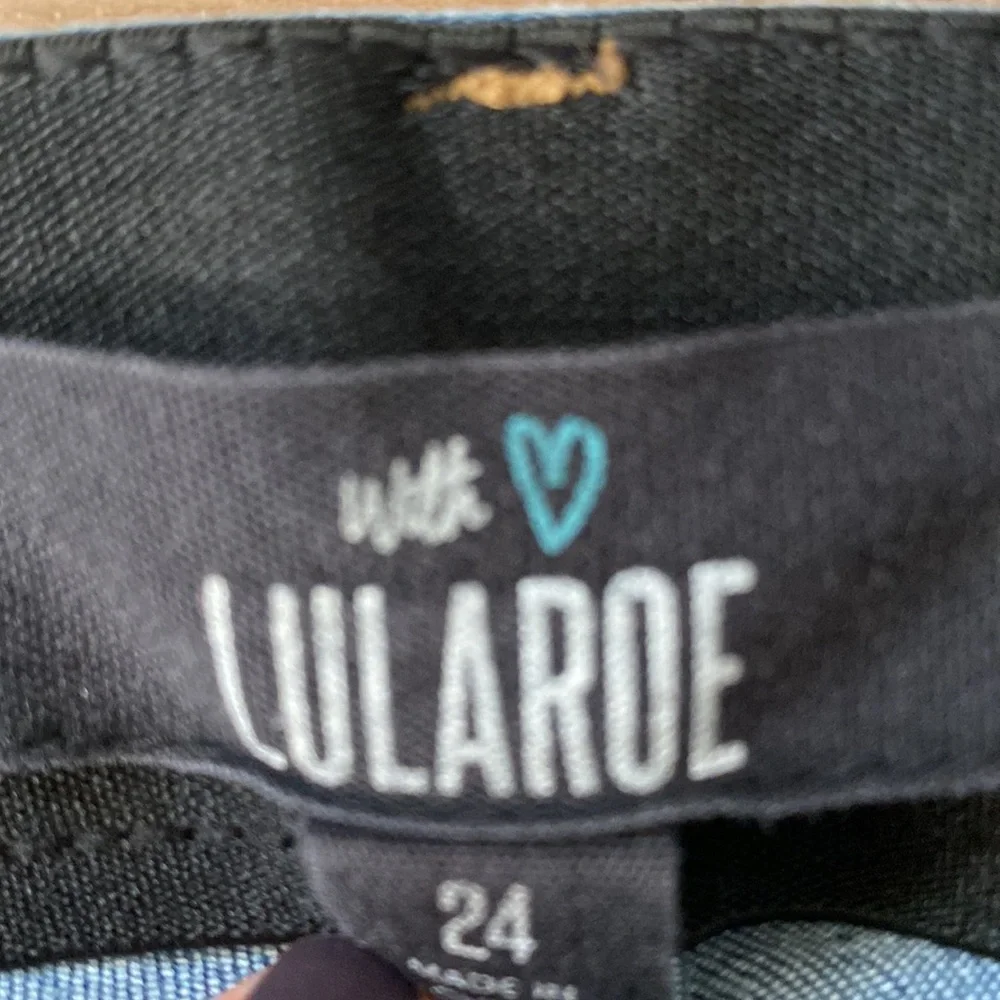 LulaRoe Brand Elastic Waist Blue Skinny Jeans, Women’s size 24 - Picture 3 of 10
